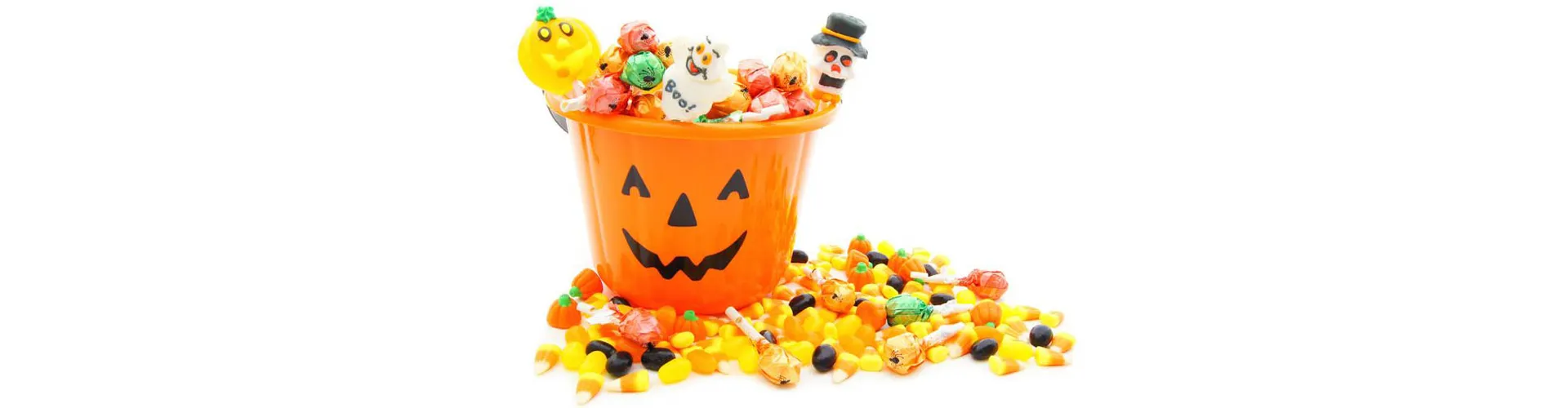 Halloween Bucket with candy