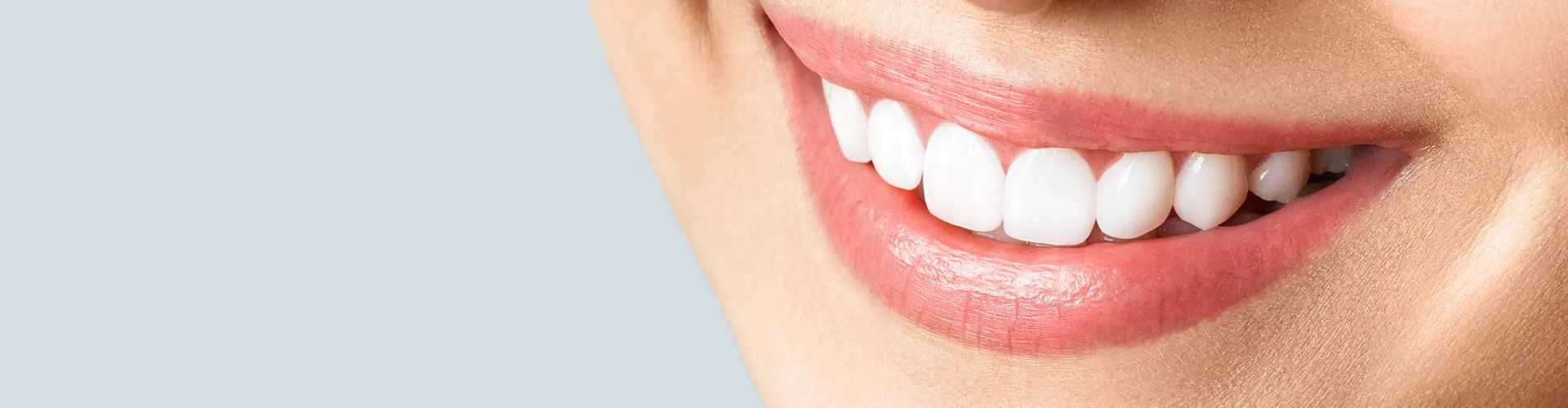 closeup of woman's smile