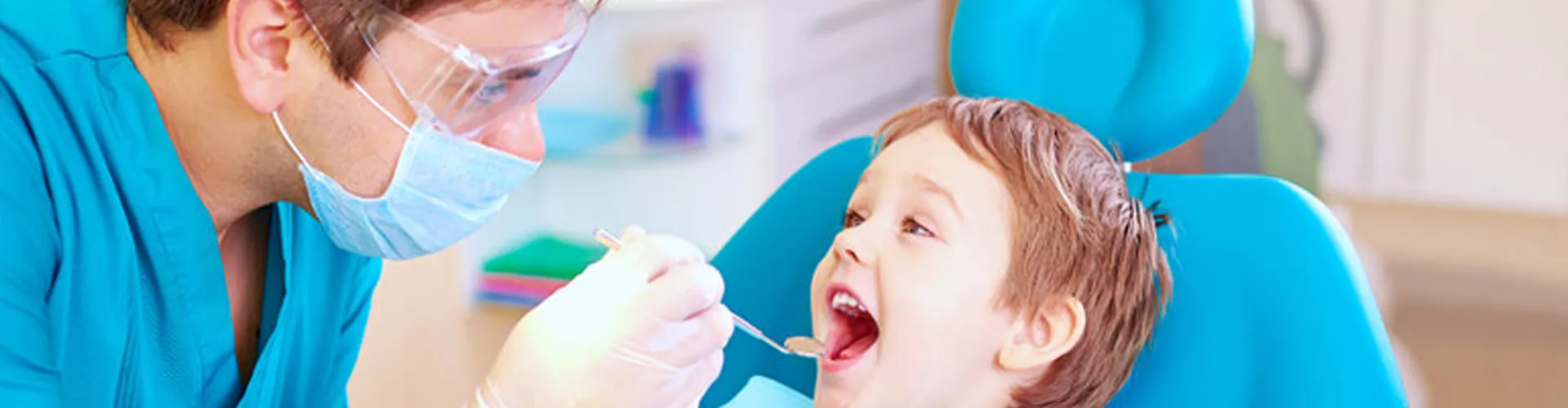 Child at the dentist